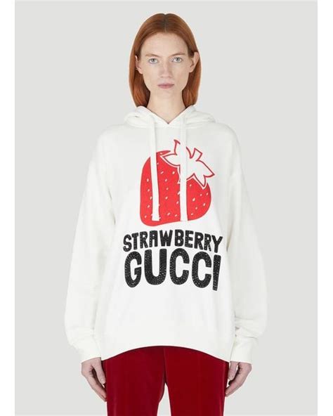 gucci hoodie damen|gucci strawberry hoodie.